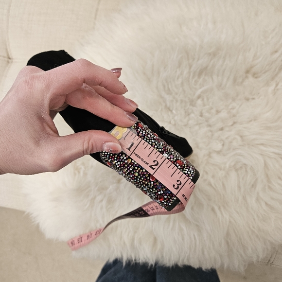 Betsy Johnson Heart Rhinestone Heels - Picture 13 of 13